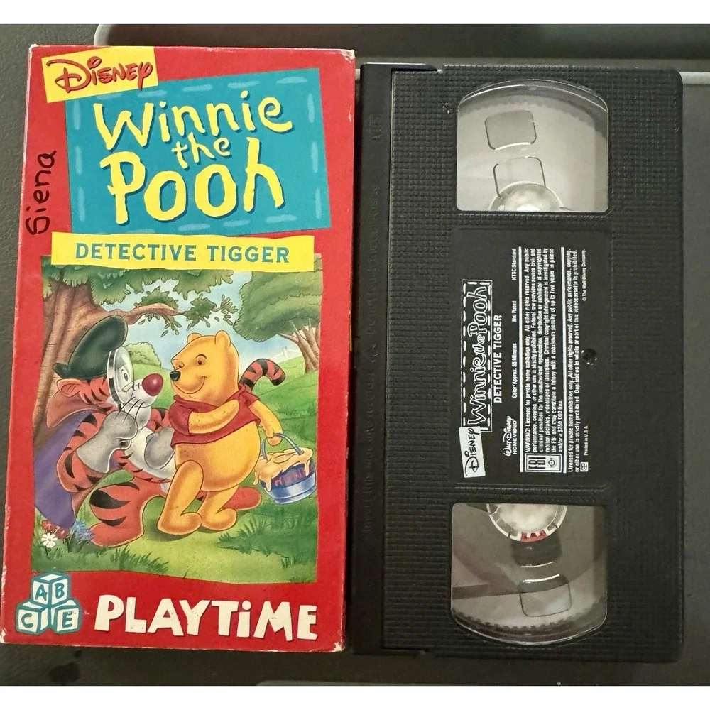 Disney Winnie‎ the Pooh Playtime Detective Tigger VHS Video Tape Cartoon Vtg 90s